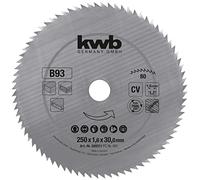 KWB 49589311 - Hoja sierra circular (250 x 30 mm, Z-80)
