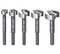 KWB 49706300 batería de Top Forstner Broca, bruñido, 15 mm, 20 mm, 25 mm, 30 mm, 35 mm)