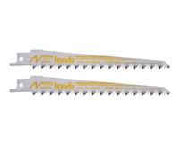Kwb 571125 Juego de 2 hojas de sierra recíproca universales de 152mm para madera