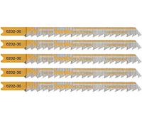 KWB 620235 - Cinco hojas de sierra de calar para madera 100/80 corte medio KWB PRO Pack