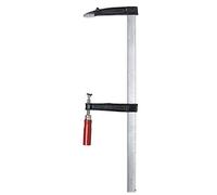 kwb 929150 Tornillo de apriete con mango de madera 120 x 500, anchura de sujeción 500 mm, profundidad de sujeción 120 mm, mandíbulas de sujeción de zinc modelado a presión, pinza de tornillo con riel metálico estable