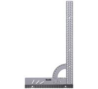 kwb Ángulo universal/ángulo de tope de 500 mm para mediciones angulares precisas, con tope desmontable, marcas de ángulo fijo para 30° y 45° y varios puntos de marcado