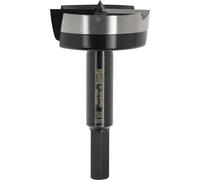 kwb Broca Forstner, Ø 50 mm, punta perforadora (para madera, cabeza forjada, afilado especial, agujeros rápidos y sin desgarros, punta central rectificada en 4 lados, para destornilladores y taladros