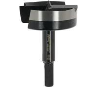 kwb Broca Forstner de 60 mm de diámetro (para madera, cabeza forjada, afilado especial, agujeros rápidos y sin desgarros, punta central rectificada en 4 lados, para destornilladores y taladros