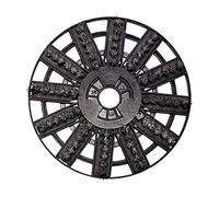 kwb by Einhell Cepillo abrasivo de acero para sistema de montaje de pared (180 mm de diámetro, adecuado para trabajar en hormigón o eliminar restos de papel pintado, apto para sistema de trabajo de pared TE-DW 180)