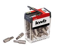 kwb Caja dispensador de puntas - Juego de 25 puntas T25 de alta calidad para un trabajo preciso y profesional