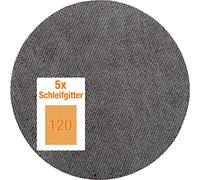 KWB Disco de lijado Quick-Stick, grano 120, para lijadora de cuello largo, 225 mm Ø, de fibra de vidrio, perforado con velcro