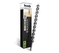 kwb DOUBLE CUT - Broca de serpiente japonesa, diámetro de 12 mm, 460 mm, revestimiento antiadherente de PTFE, afilado especial de punta, con punta de rosca autocentradora, concentricidad de alta