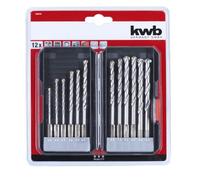 KWB Einhell 49108840 Juego de 12 brocas HM TCT 1/4" E6.3 Hormigón Mampostería