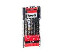 KWB Einhell 49109154 Juego de 9 brocas hierro ladrillo madera 3xHSS 3xHM 3xCV