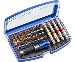 KWB Einhell 49118695 Juego 42 puntas Portapuntas de acero S2 Caja de plástico