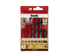 KWB Einhell 49514200 Juego de 7 puntas de acero dos biseles para madera +