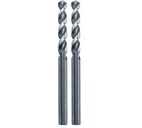 kwb HI-NOX HSS M2 Broca de metal Ø 3,2 mm para perforación eficiente de acero inoxidable con taladros inalámbricos y con cable, mayor duración de la batería (Paquete de 2)