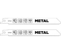 kwb Hoja bimetálica para metal, 152 mm (apta para aluminio, chapa, madera, bimetal estable, alta elasticidad, dientes fresados e incrustados, endurecido, eje universal de ½")