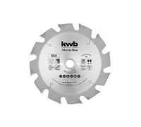 kwb Hoja de sierra circular 135 x 20 mm, fabricada en Alemania, funcionamiento suave, especial para máquinas de batería, universal, por ejemplo, metales, madera y plásticos.