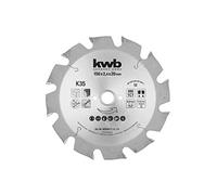 kwb Hoja de sierra circular de 150 x 20 mm, fabricada en Alemania, corte muy rápido, adecuada para maderas de construcción, placas de yeso y madera