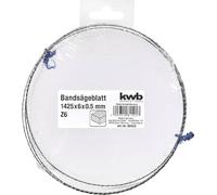 kwb Hoja de sierra de cinta 1425 x 6 x 0,65 para madera Z6, 6 dientes por pulgada, puntas de dientes endurecidas