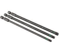kwb Juego de 3 puntas de 150 mm Torx T25, T30, T40, Torsion 123244 (TQ 60 acero, zona de torsión, ISO 1173 accionamiento C6.3), L