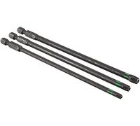 kwb Juego de 3 puntas de 150 mm Torx TT25, TT30, TT40, Torsion 123344 (TQ 60 acero, zona de torsión, ISO 1173, accionamiento C6.3), L