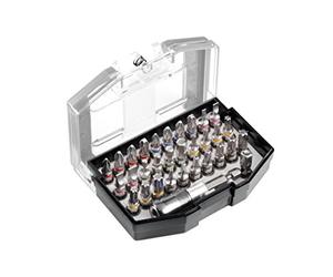 kwb - Juego de 31 puntas + 1 porta punta