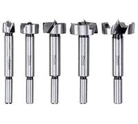 kwb - Juego de 5 brocas de bisagra 15-35mm