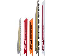 kwb Juego de 5 hojas de sierra sable para madera y metal - Adecuado para sierras universales y colas eléctricas - Fabricado en Suiza