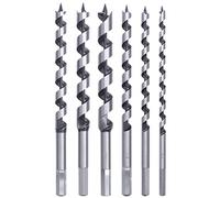 kwb Juego de brocas de serpiente para madera, 6 piezas, 8 - 18 mm, en estuche de plástico