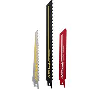 KWB Juego de hojas de sierra sable (3 unidades, para madera y metal, accesorios de sierra sable)