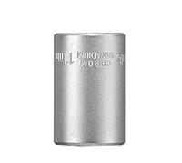 kwb llave de vaso de 11 mm de acero cv (accionamiento: cuadradillo de 1/4 pulgada, perfil ondulado, esquinas redondeadas, protección de cantos, cromado mate)
