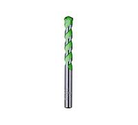 kwb Masonry Breakthrough Drill Ø 6 mm, length 200 mm, with Robusta Carbbide Plate, sin chip moldeado en espiral, superficie shot-peened and round shank, complies with ISO 5468