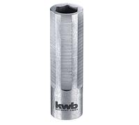 kwb Portapuntas de cambio rápido extracorto, magnético, soporte de puntas con manga de acero inoxidable de 35 mm y vástago de 6 cantos de 1/4 pulgadas para puntas de 1/4 pulgadas
