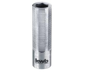 kwb Portapuntas de cambio rápido extracorto, magnético, soporte de puntas con manga de acero inoxidable de 35 mm y vástago de 6 cantos de 1/4 pulgadas para puntas de 1/4 pulgadas