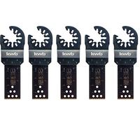 kwb Profipack 5 x Akku-Top Bi-Metall 709253 - Hoja de sierra de inmersión para metal (22 mm, cambio rápido, con tensores)