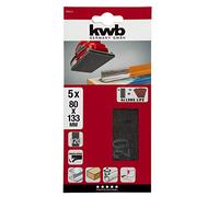 KWB rejilla Tiras de lijado para lijadoras orbitales (, 80 x 133 mm, grano 120, 1 pieza, de yeso, para yeso y 855012