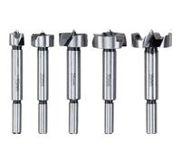 kwb - Juego de 5 brocas de bisagra 15-35mm