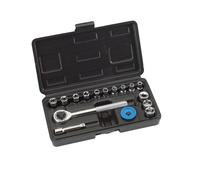 Kwb Set Kit Trinquete Reversible Con Llaves A Brújula 1/4" Con 16 Brújulas