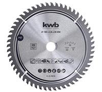 kwb 586768 Hoja de sierra circular de precisión para madera y madera dura, Hoja de sierra de precisión fina, 190 x 20 mm