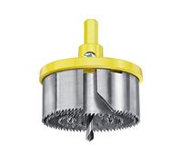 kwb Sierra perforadora multiestriada de 5 piezas Ø 28, 35, 50, 68 y 75 mm con buen rendimiento de corte, placa trasera de aluminio fundido pesado y vástago hexagonal para uso universal