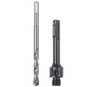 kwb Vástago SDS-Plus 499001 para sierra de corona Easy-Cut de 25 mm con rosca de 1/2" - 20 UNF, incluye broca de centrado HSS