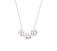 KWCLTH Collar personalizado con huella de mascota para mujer, collar con colgante grabado a medida con nombre y huella de gato o perro, joya conmemorativa para los amantes de las mascotas