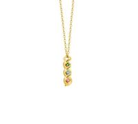 KWCLTH Collar personalizado con nombre retorcido y piedras natales, colgante retorcido con piedras natales personalizado con 2-6 nombres. Collar con colgante, regalo para mujeres, madres y abuelas