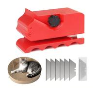 KWHSPKENG Cortador de cartón para rascadores de gatos, cortador de tiras de cartón portátil impreso en 3D con 6 cuchillas, rascadores de gatos para amantes de los gatos, accesorios y piezas de