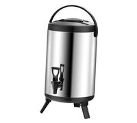 KWIBYBGS Aislamiento Cubo Aislado Barril de Té Dispensador de Bebidas Aislamiento Cubo de Té con Leche para la Fiesta Del Té Café con Leche/Multicolor/12L