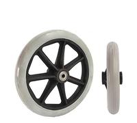KWIBYBGS Ruedas Manuales para Sillas de Ruedas, Ruedas Delanteras para Sillas de Ruedas, Accesorios para Andadores, Reemplazo de Ruedas, 2 Piezas/a/8Inch
