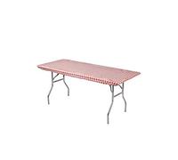 Kwik-Covers - Juego de 5 fundas de plástico para mesa rectangular de 1,8 m, 76,2 x 182,8 cm