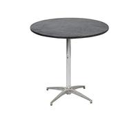 Kwik-Covers - Juego de 5 fundas redondas de plástico para mesa (91 cm), Negro
