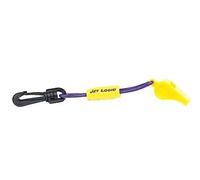 Kwik Tek AIRHEAD Jet Logic W-1 Safety Whistle with Floating Lanyard, Purple/Yellow