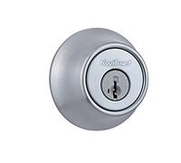 Kwikset 660 Single Cylinder Deadbolt featuring SmartKey in Satin Chrome by Kwikset