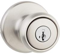 Kwikset 94002-934 - Pomo para puerta, níquel satinado
