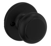 Kwikset 94880-615 Cove Collection - Pomos de puerta, negro mate, 1 paquete
